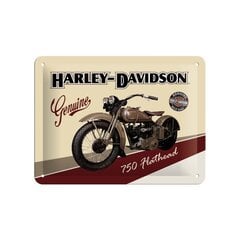 Metāla plāksne 15x20 cm / Harley-Davidson 750 Flathead cena un informācija | Interjera priekšmeti | 220.lv