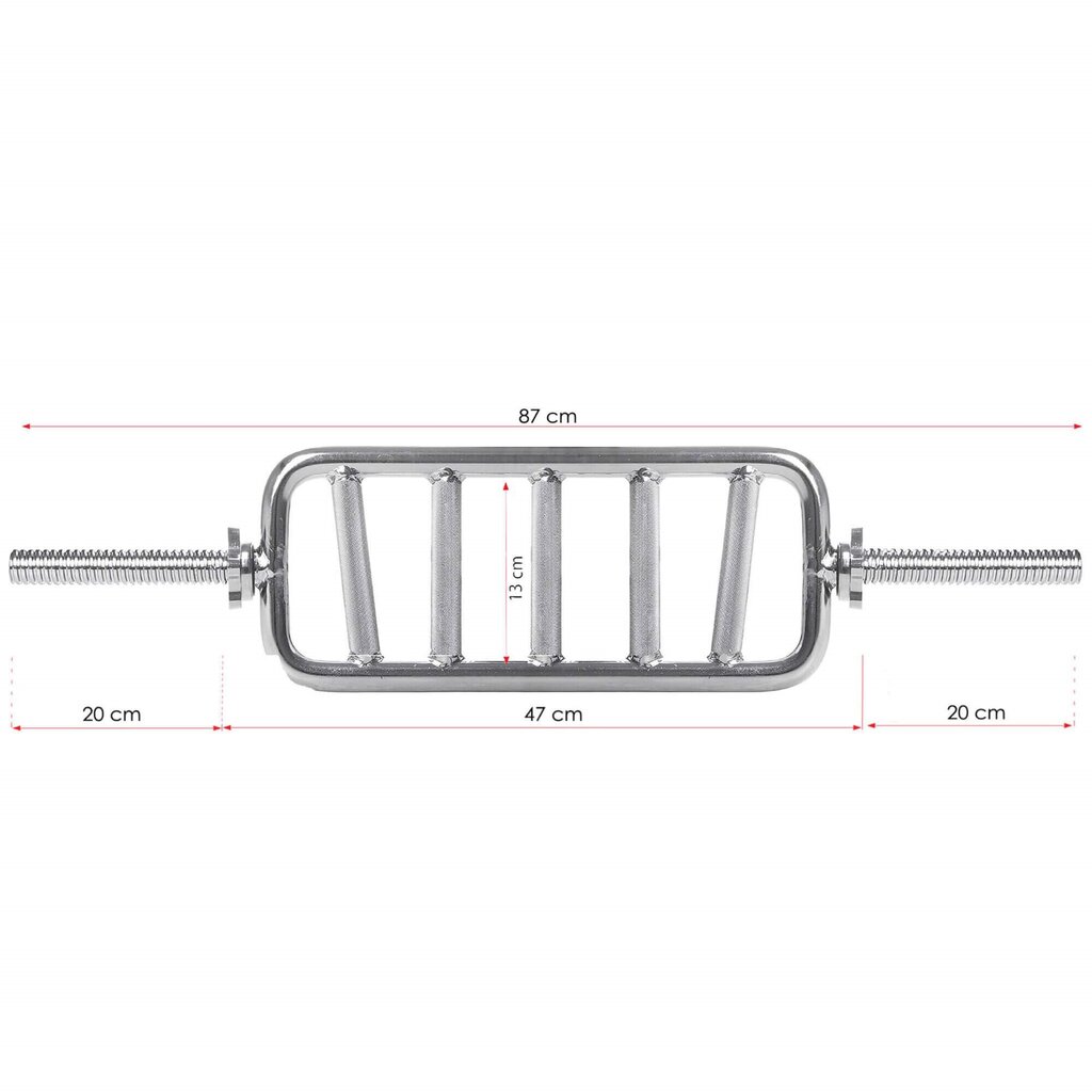 Fitnesa svaru stienis Springos FA1053 87 cm 25 mm cena un informācija | Svari, hanteles, stieņi | 220.lv