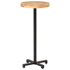 vidaXL bāra galds, Ø50x110 cm, apaļš, neapstrādāts mango koks цена и информация | Столы для сада | 220.lv