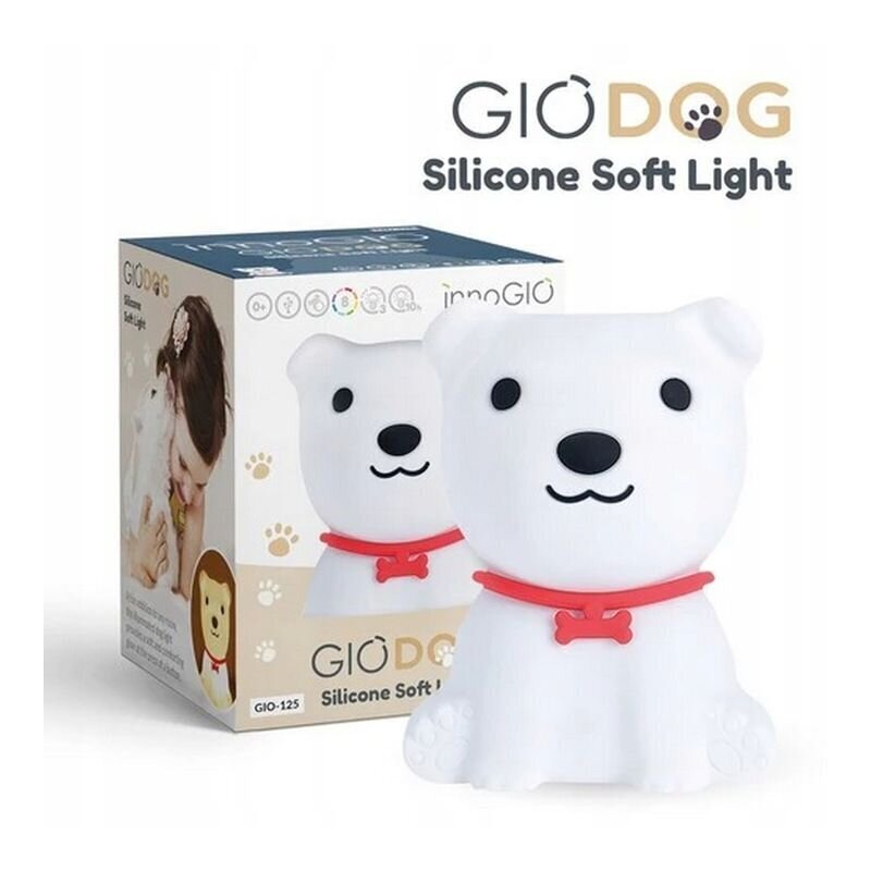 Silikona lampa "Puppy", INNOGIO цена и информация | Lampas bērnu istabai | 220.lv