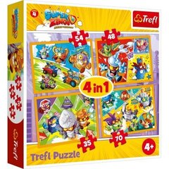 Trefl pužļu komplekts, 4in1 Super Zings цена и информация | Пазлы | 220.lv