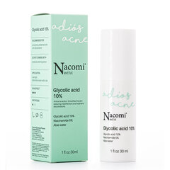 Сыворотка для лица Nacomi next lvl Glycolic Acid 10%, 30 мл цена и информация | Сыворотки для лица, масла | 220.lv