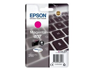 Чернильный картридж Epson C13T07U340 T07U340 407XL Cyan цена и информация | Картриджи для струйных принтеров | 220.lv