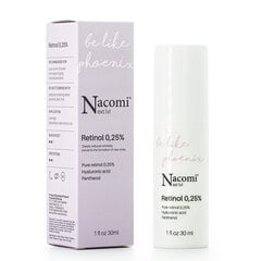Sejas serums Nacomi Next Level Retinol 0.25% 30 ml cena un informācija | Serumi sejai, eļļas | 220.lv