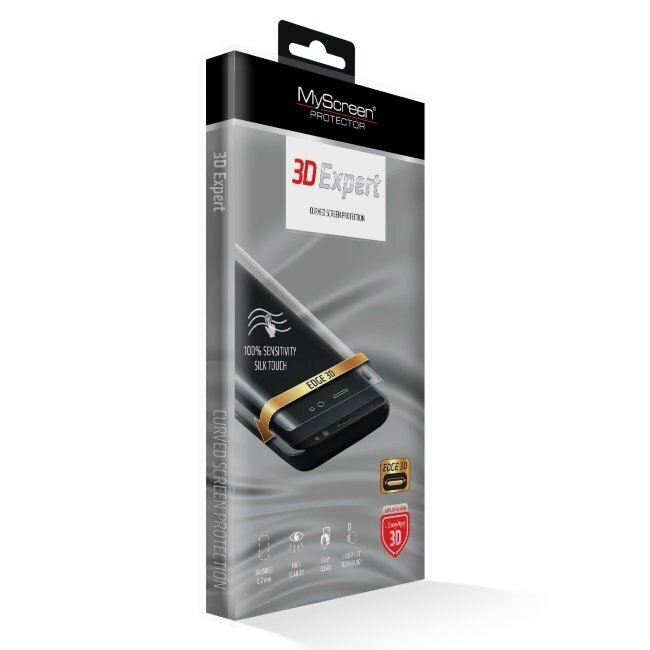 MyScreen 3D Edge Expert 0.2mm Ielocīts Pilnas virsmas Zīda pieskāriena Rūdīts Aizsargstikls Samsung Galaxy S9+ (G965) cena un informācija | Ekrāna aizsargstikli | 220.lv