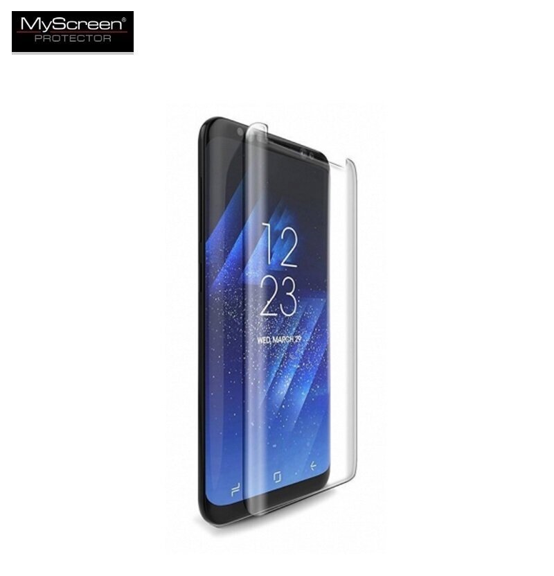 MyScreen 3D Edge Expert 0.2mm Ielocīts Pilnas virsmas Zīda pieskāriena Rūdīts Aizsargstikls Samsung Galaxy S9+ (G965) cena un informācija | Ekrāna aizsargstikli | 220.lv