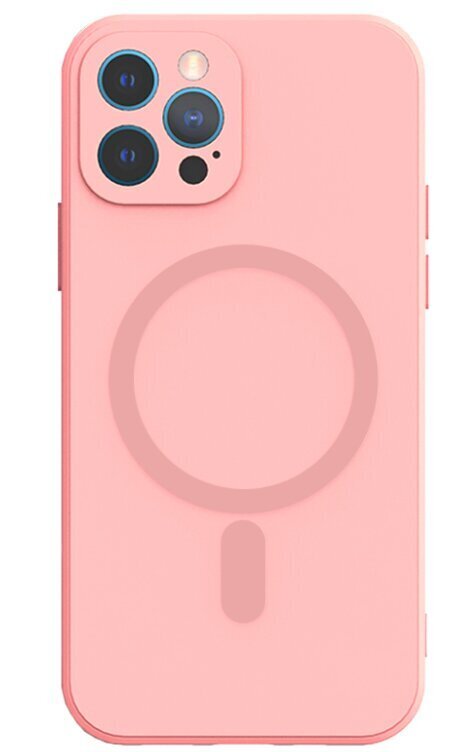 Mocco MagSilicone Soft Back Case Aizmugurējais Silikona vāciņš paredzēts Apple iPhone 12 Pro, Rozā цена и информация | Telefonu vāciņi, maciņi | 220.lv