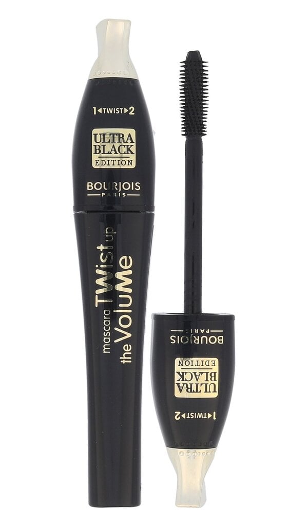 Skropstu tuša Bourjois Twist Up The Volume Ultra Black Edition, 8 ml cena un informācija | Acu ēnas, skropstu tušas, zīmuļi, serumi | 220.lv