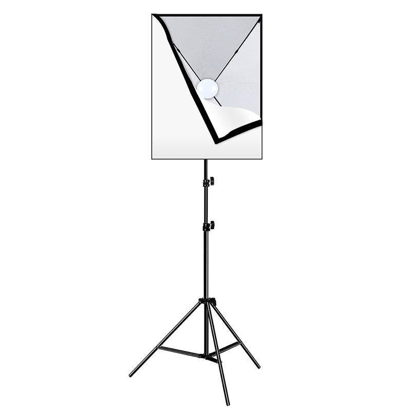 Puluz Studio gaismas kaste 50x70cm, statīvs, LED spuldze 1 gab PU5070EU cena un informācija | Apgaismojums fotografēšanai | 220.lv