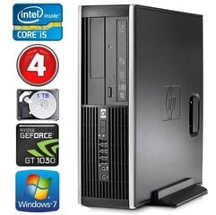 HP 8100 Elite SFF i5-750 4GB 1TB GT1030 2GB DVD WIN7Pro [refurbished] cena un informācija | Stacionārie datori | 220.lv