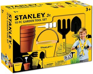 Stanley Jr. 10-daļīgs dārza instrumentu komplekts kaina ir informacija | Spēles brīvā dabā | 220.lv