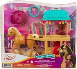 Mattel Spirit Festival Stall rotaļlietu komplekts, zirgs ar tirdzniecības stendu cena un informācija | Attīstošās rotaļlietas | 220.lv
