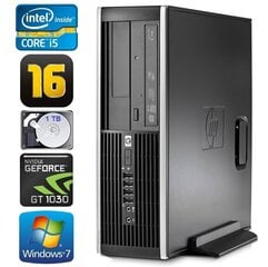 HP 8100 Elite SFF i5-750 16GB 1TB GT1030 2GB DVD WIN7Pro [refurbished] цена и информация | Стационарные компьютеры | 220.lv