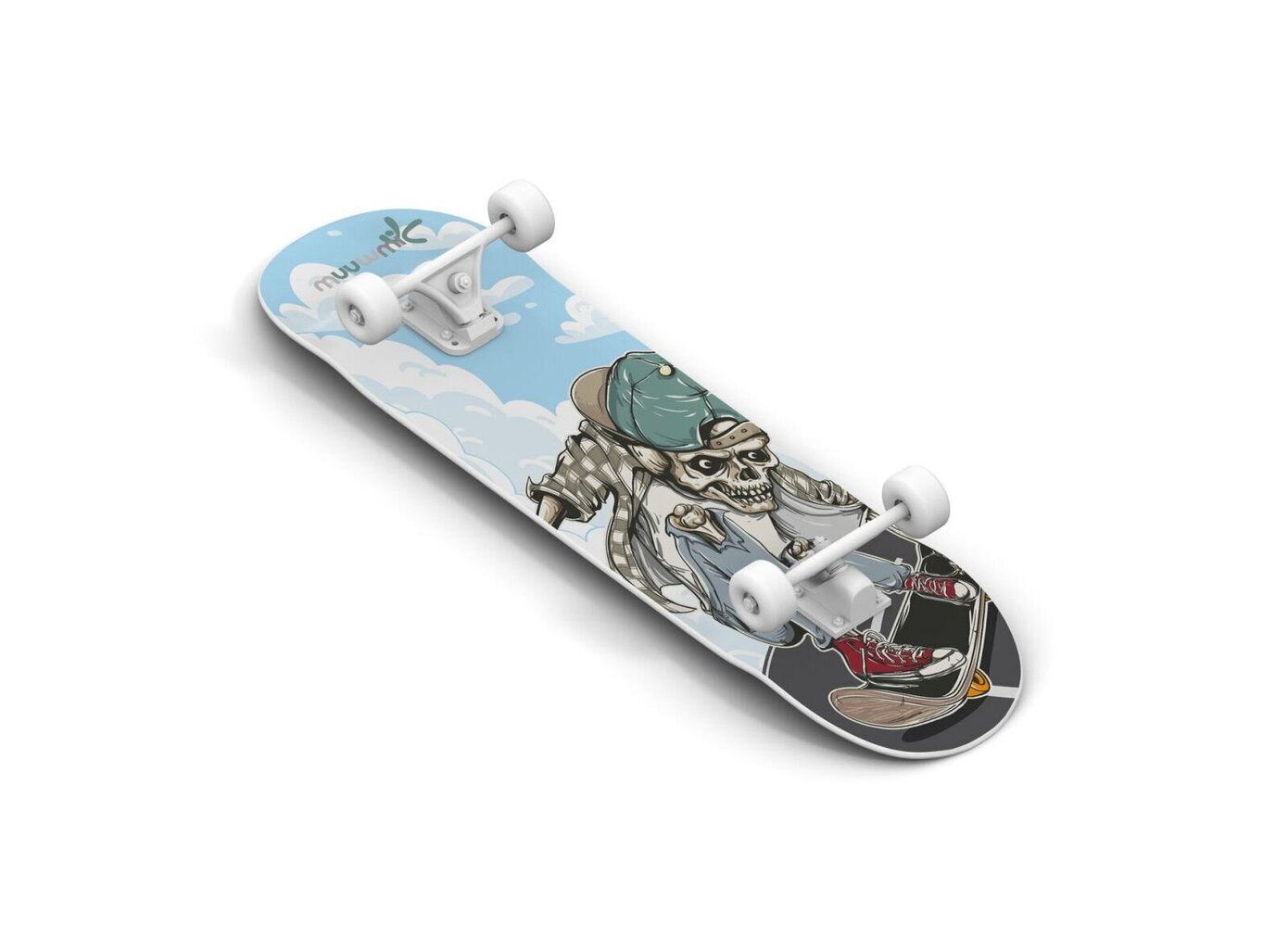 Muuwmi Skateboard skrituļdēlis, ABEC 5, Skull! цена и информация | Skrituļdēļi | 220.lv