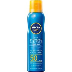 Pretapdeguma aerosols Sun Protege & Refresca Nivea 50 (200 ml) cena un informācija | Sauļošanās krēmi | 220.lv