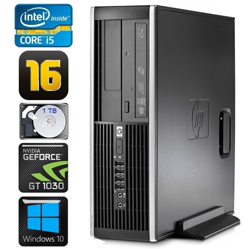 HP 8100 Elite SFF i5-750 16GB 1TB GT1030 2GB DVD WIN10 [refurbished] cena un informācija | Stacionārie datori | 220.lv