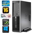 HP 8100 Elite SFF i5-750 16GB 480SSD+2TB GT1030 2GB DVD WIN10 [refurbished]