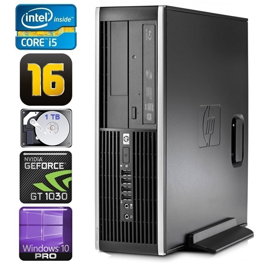 HP 8100 Elite SFF i5-750 16GB 1TB GT1030 2GB DVD WIN10Pro [refurbished] cena un informācija | Stacionārie datori | 220.lv