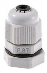 Водонепроницаемый кабельный ввод PG7, 13 мм , 3-6,5 мм цена и информация | Кабели и провода | 220.lv