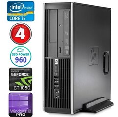 HP 8100 Elite SFF i5-750 4GB 960SSD GT1030 2GB DVD WIN10Pro [refurbished] cena un informācija | Stacionārie datori | 220.lv