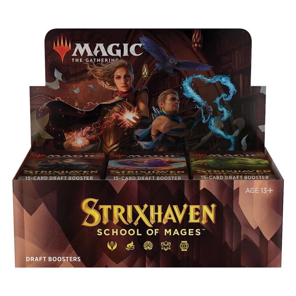 Kāršu spēļu komplekts Magic the Gathering Strixhaven: School of Mages Draft Booster Display (36) angļu val. cena un informācija | Galda spēles | 220.lv