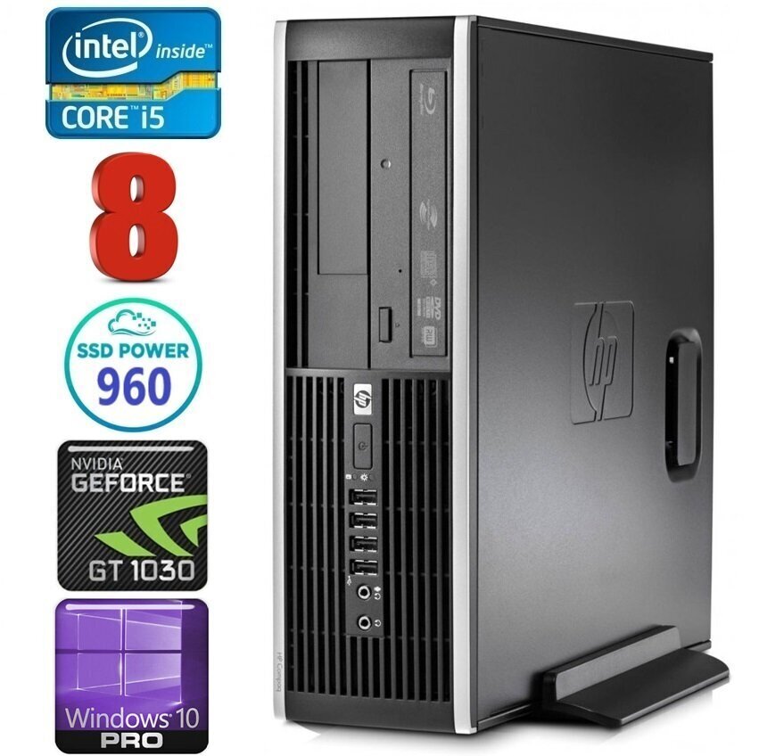 HP 8100 Elite SFF i5-750 8GB 960SSD GT1030 2GB DVD WIN10Pro [refurbished] цена и информация | Stacionārie datori | 220.lv