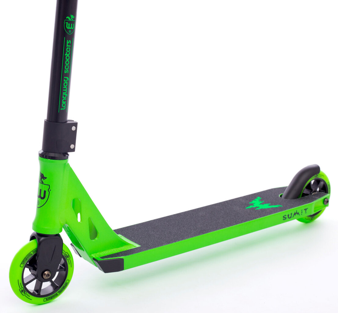 Longway Summit Pro Scooter melns/zaļš 110 цена и информация | Skrejriteņi | 220.lv