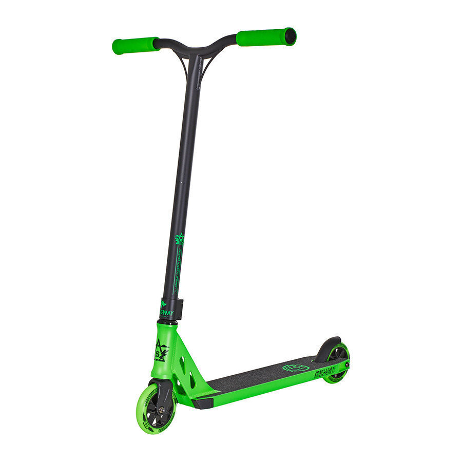 Longway Summit Pro Scooter melns/zaļš 110 цена и информация | Skrejriteņi | 220.lv