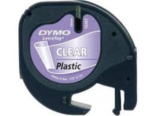 Dymo 12267 S0721530 16951 лента 12mm x 4mЧерный on Clear - цена и информация | Аксессуары для принтера | 220.lv