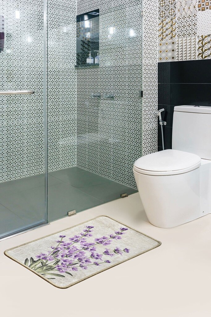 Asir vannas istabas paklājiņš Lavender, 40x60 cm цена и информация | Vannas istabas aksesuāri | 220.lv