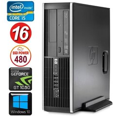 Стационарный компьютер HP 8100 Elite SFF i5-750 16GB 480SSD GT1030 2GB DVD WIN10 [refurbished] цена и информация | Стационарные компьютеры | 220.lv