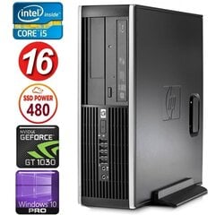 Стационарный компьютер HP 8100 Elite SFF i5-750 16GB 480SSD GT1030 2GB DVD WIN10Pro [refurbished] цена и информация | Стационарные компьютеры | 220.lv