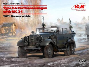 ICM - Type G4 Partisanenwagen with MG 34, 1/72, 72473 цена и информация | Конструкторы и кубики | 220.lv