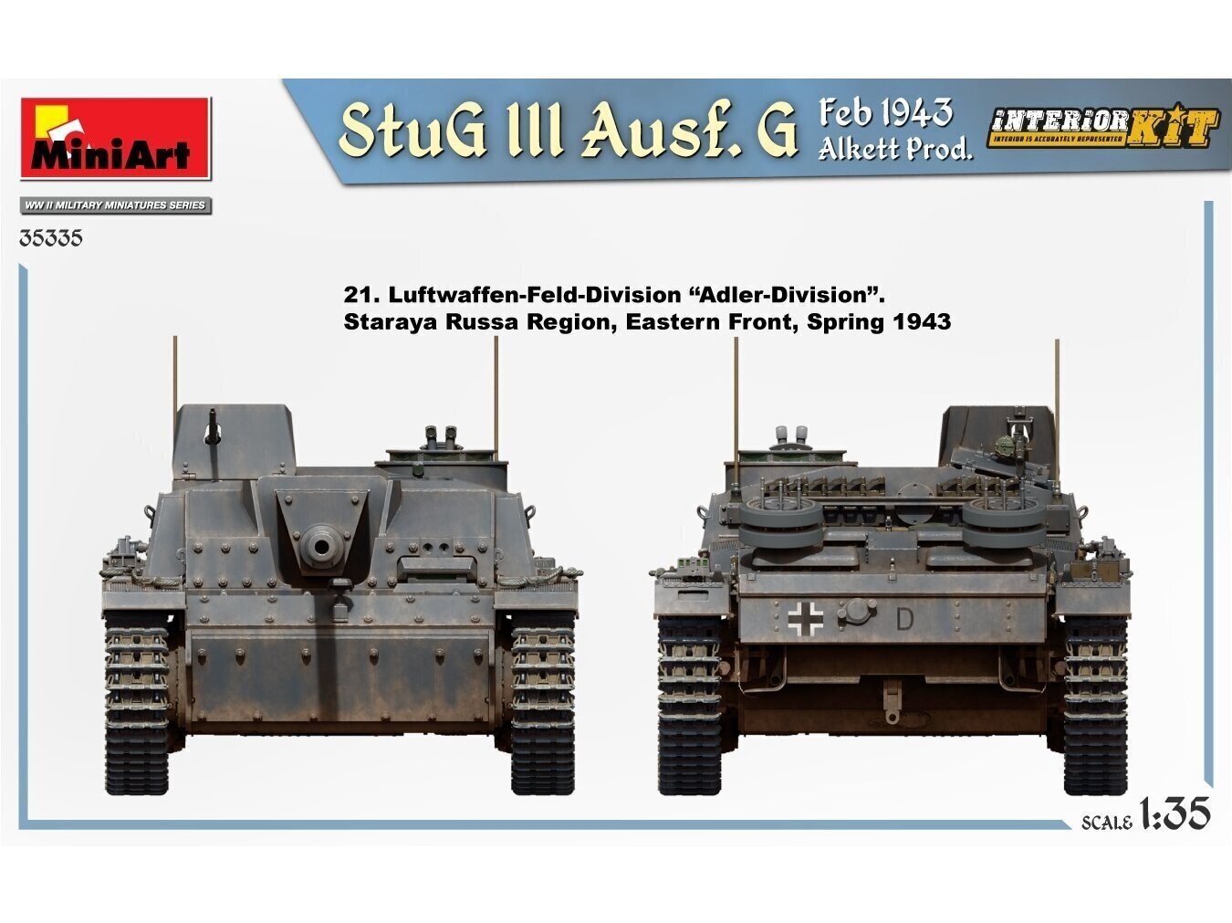 Miniart - StuG III Ausf. G Feb 1943 Alkett Prod. - Interior Kit, 1/35, 35335 cena un informācija | Konstruktori | 220.lv