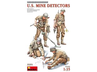 Сборная пластиковая модель Miniart - U.S. Mine Detectors, 1/35, 35251 цена и информация | Kонструкторы | 220.lv