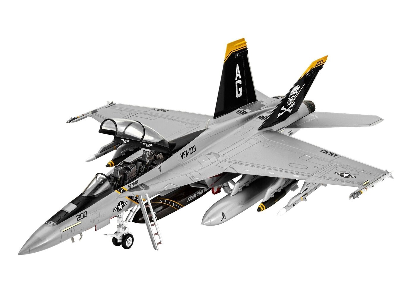 Revell - F/A-18F Super Hornet Model Set, 1/72, 63834 цена и информация | Konstruktori | 220.lv