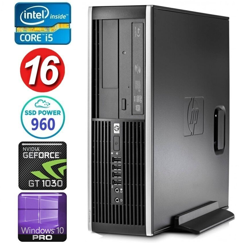 HP 8100 Elite SFF i5-750 16GB 960SSD GT1030 2GB DVD WIN10Pro [refurbished] cena un informācija | Stacionārie datori | 220.lv