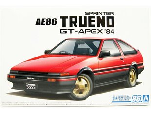 Aoshima - Toyota AE86 Sprinter Trueno GT-APEX '85, 1/24, 05969 cena un informācija | Konstruktori | 220.lv
