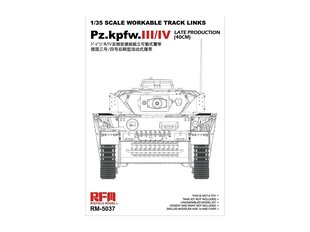 RFM - Pz.Kpfw.III/IV Early Production (40cm) Tracks, 1/35, 5047 цена и информация | Конструкторы и кубики | 220.lv