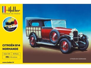 Сборная пластиковая модель Heller - Citroen B14 Normande подарочный набор, 1/24, 56729 цена и информация | Kонструкторы | 220.lv