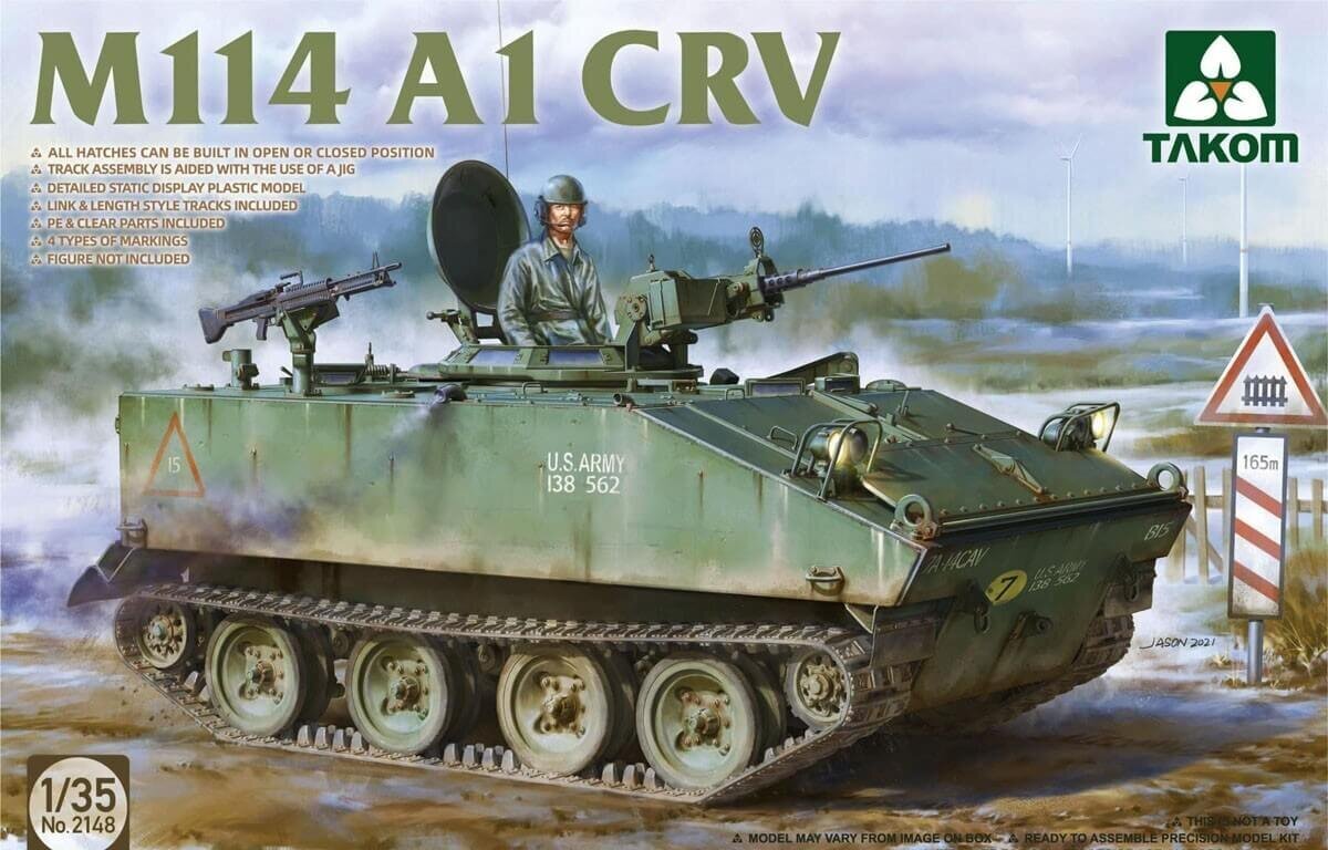 Plastmasas modeļu komplekts Takom - M114A1 CRV, 1/35, 2148 cena un informācija | Konstruktori | 220.lv