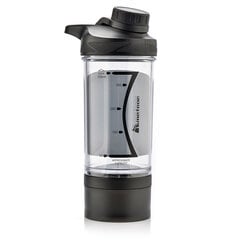 Pudele-šeikeris Meteor 500 ml, melna cena un informācija | Ūdens pudeles | 220.lv