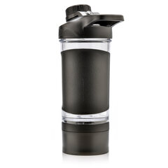 Бутылка-шейкер Meteor 500 мл, черная цена и информация | Фляги для воды | 220.lv