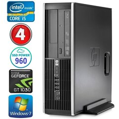 HP 8100 Elite SFF i5-750 4GB 960SSD GT1030 2GB DVD WIN7Pro [refurbished] cena un informācija | Stacionārie datori | 220.lv