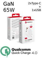 Forcell GaN 65W cena un informācija | Lādētāji un adapteri | 220.lv