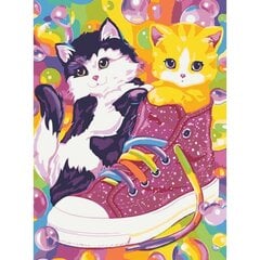 Набор для рисования по номерам Радужные котята 30x40 цена и информация | Живопись по номерам | 220.lv