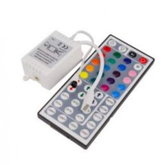 RGB контроллер 20 IR 44 keys  цена и информация | Светодиодные ленты | 220.lv