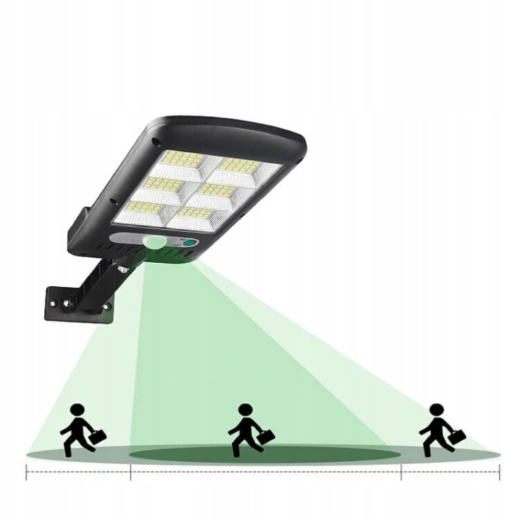 120 LED ielas-āra lampa ar saules bateriju un kustības sensoru + tālvadības pulti cena un informācija | Āra apgaismojums | 220.lv