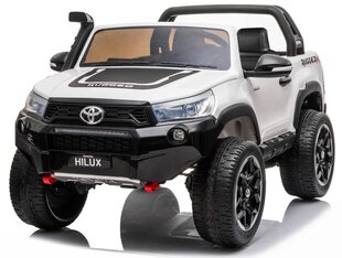 Divvietīgs elektromobilis "Toyota Hilux", balts cena un informācija | Bērnu elektroauto | 220.lv