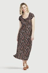 Cellbes длинное платье для женщин MONICA, черное - в цветок цена и информация | Платье | 220.lv